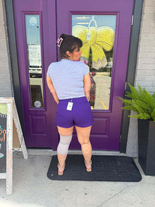 Belle Asymmetrical Purple Skort