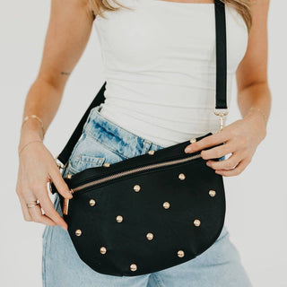 Chic Gold Studded Westlyn Bum Bag