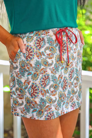 Magnolia Paisley Skort