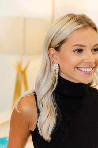 Anna Rhinestone Drop Earrings