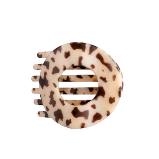 Teleties Blonde Tortoise | Large | Flat Circle Hair Clip