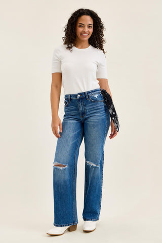 Judy Blue 90's Medium Rise Straight Leg Jeans