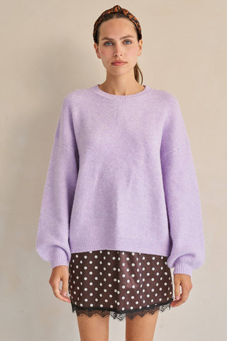 Good Vibes Lavender Sweater