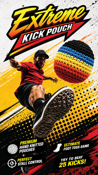 Retro Knit Hacky Sack Toy