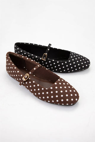 Dotty Mary Jane Ballet Flats