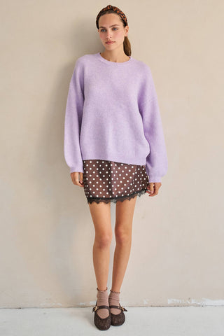 Good Vibes Lavender Sweater