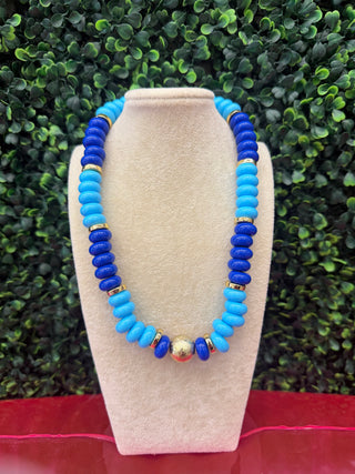 Colorful Statement Necklaces with Gold Accent Bead