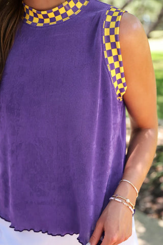 Checkmate Ribbed Gameday Tank