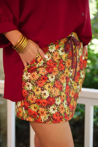 Harvest Blooms Everyday Skort
