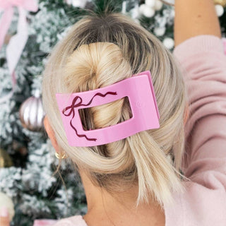 Teleties Just Add a Bow | Large | Flat Rectangle Hair Clip