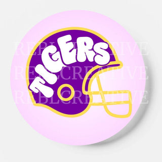 Tigers Helmet Gameday Button