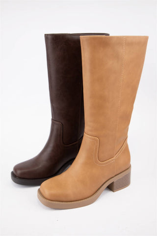 Timeless Tall Boots in Tan
