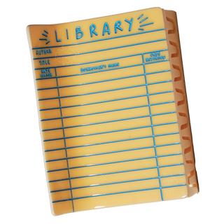 Library Card Hair Claw