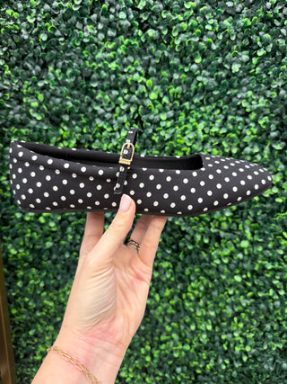 Dotty Mary Jane Ballet Flats