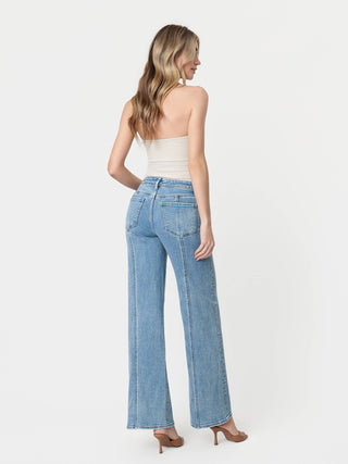 Lovervet High Rise Seam Panel Jeans