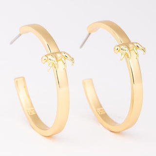 Eloise Tiger Hoop Earrings