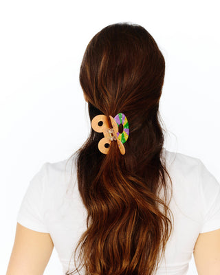 Mardi Gras Magic King Cake Claw Clip