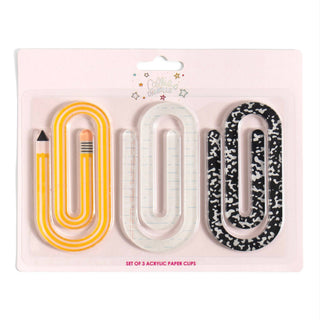 Classroom Essentials Acrylic Paperclip Set