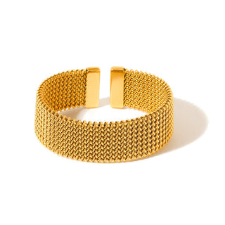 Braided Mesh Cuff Waterproof Bracelet