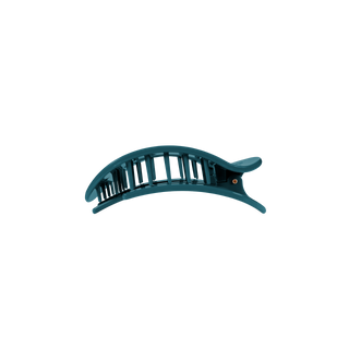 Teleties Teal With It Small Flat Round Hair Clip