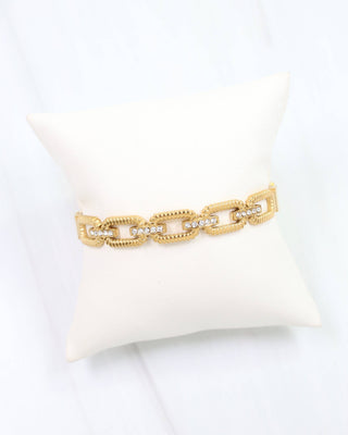 Tessa Textured Link Bangle