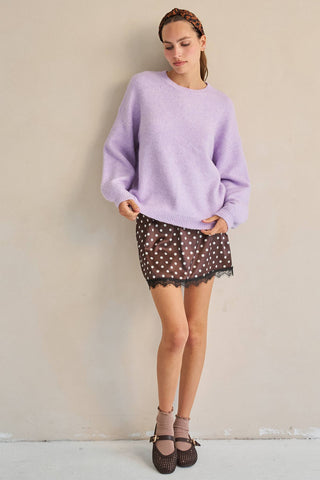 Good Vibes Lavender Sweater