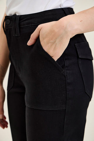 Judy Blue Jet Black High Waisted Weekender Jeans