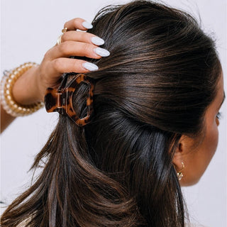 Teleties Open Tortoise | Petite | Hair Clip