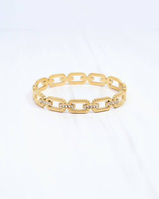 Tessa Textured Link Bangle
