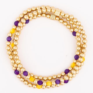 Lidia Purple & Gold Bracelet