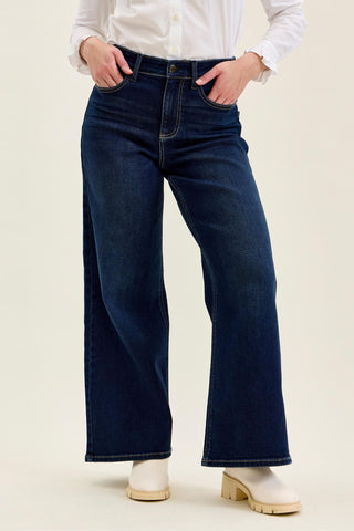 PETITE Judy Blue LUXE Retro Wide Jeans