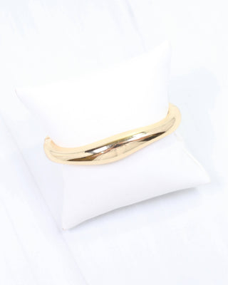 Bimberi Hinged Bangle Bracelet Gold