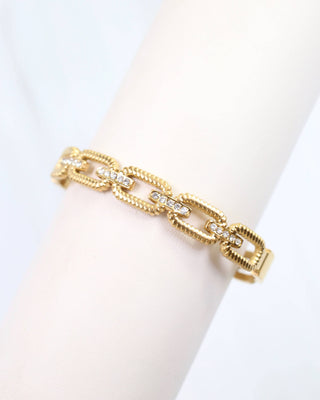 Tessa Textured Link Bangle