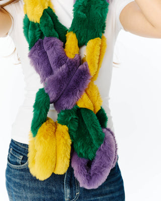Mardi Fur Chain Link Scarf