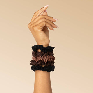 Ruched Lace Scrunchies 5pc Set