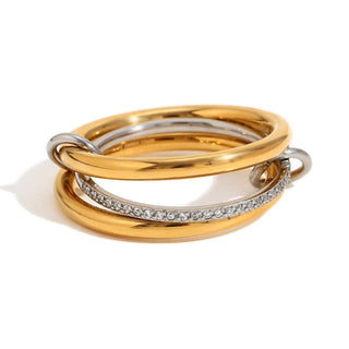 Layered In Diamonds Waterproof Ring