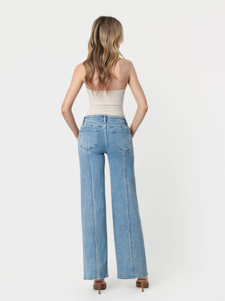 Lovervet High Rise Seam Panel Jeans