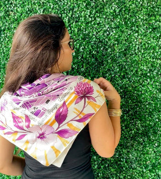 Large Baton Rouge Map Watercolor Scarf
