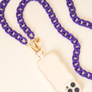 Purple Hold the Phone Crossbody Chain