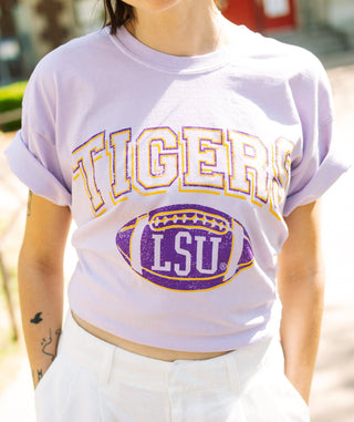 Licensed Tigers Football Orchid Tee