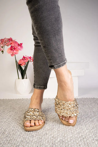 Corky's Spring Fever Gold Metallic Sandal