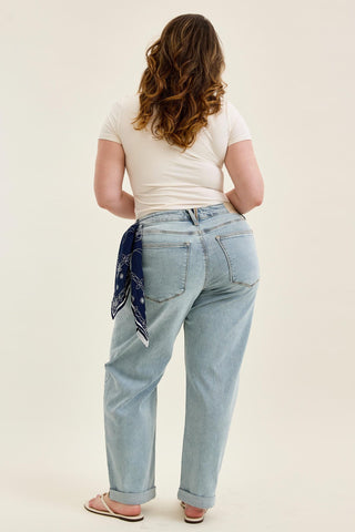 Judy Blue Margo Arc Leg Jeans w/Bandana Loop