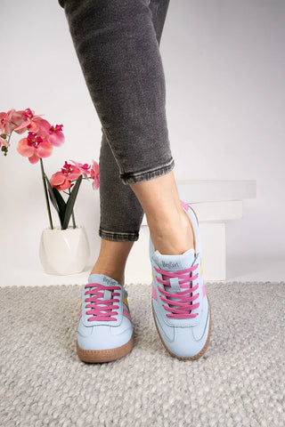 Corky's Heads up Sneaker in Light Blue