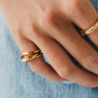 Layered In Diamonds Waterproof Ring