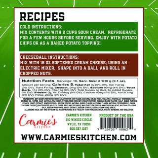 Pigskin Bacon Cheddar Dip & Cheeseball Mix