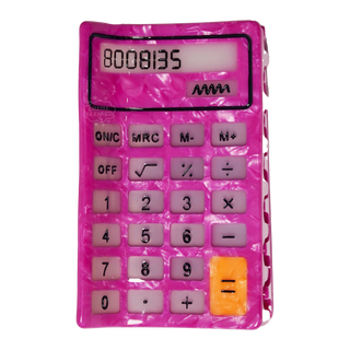 Pink Calculator Hair Claw