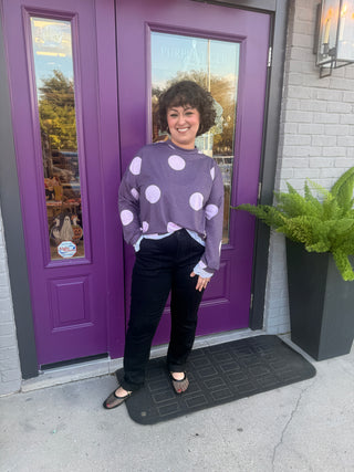 Lace & Dot Pullover