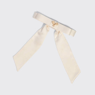 Satin Bow Tennis Hair Clip
