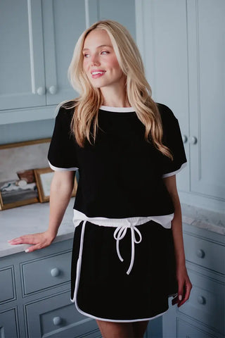 Scuba Weekender Skort Set in Black