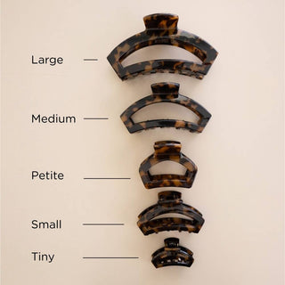 Teleties Open Tortoise | Petite | Hair Clip